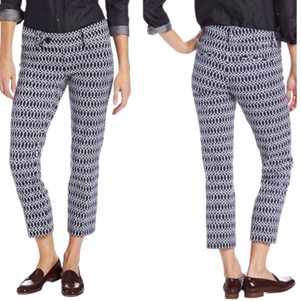 Lily Pulitzer Capri Cropped Pants in Tickle the Ivories Print size 2 EUC VS-6
